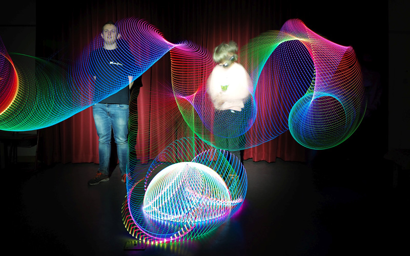 Lightpainting in der Schule